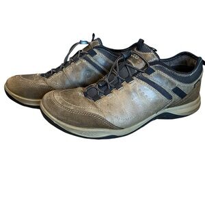 Ecco Espinho GTX Sneaker 9.5 43 Brown Waterproof Shoe Leather Low Top Speed Lace